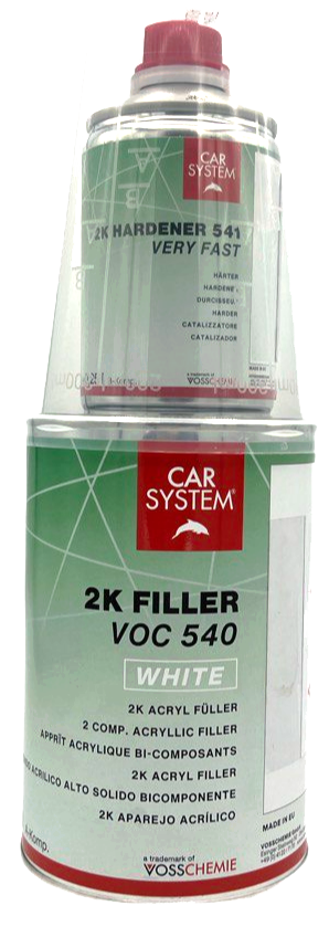 CS 2K Füller VOC 540 valge A+B Very Fast 1,25 L
