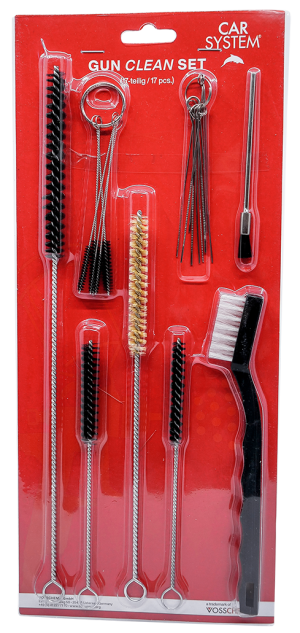 CS Püstolipuhastuskomplekt (17-osaline)